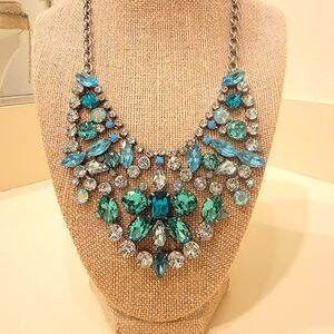 Sorrelli Aquatic Crystal Statement Necklace